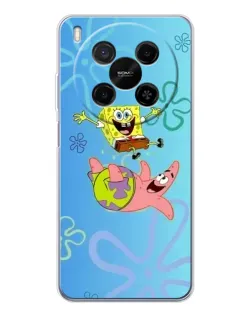 Чехол для Huawei Mate 80 Pro Max с картинкой «Спанч Боб и Патрик»
