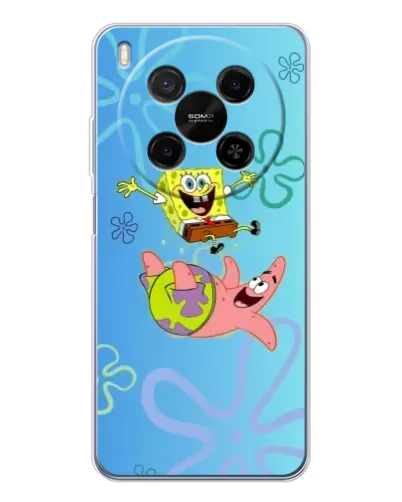 Чехол для Huawei Mate 80 Pro Max с картинкой «Спанч Боб и Патрик» Чехол для Huawei Mate 80 Pro Max с картинкой «Спанч Боб и Патрик»