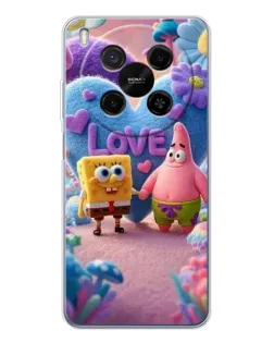 Чехол для Huawei Mate 80 Pro Max с картинкой «Губка Боб Патрик»