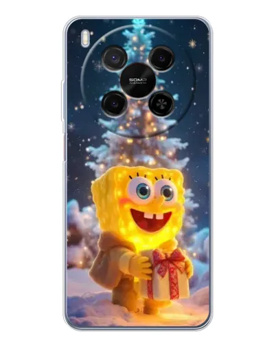 Чехол для Huawei Mate 80 Pro Max с картинкой «Рождественский Спанч Боб» Чехол для Huawei Mate 80 Pro Max с картинкой «Рождественский Спанч Боб»