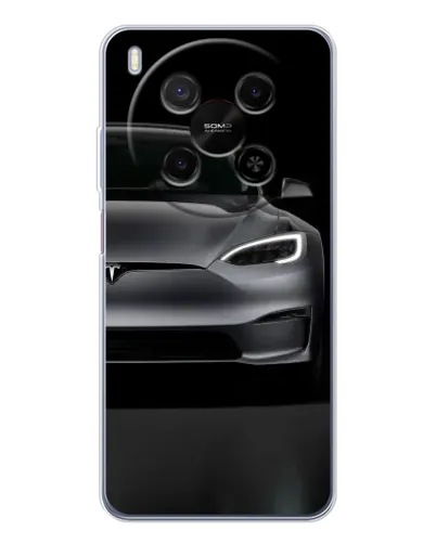Чехол для Huawei Mate 80 Pro Max с картинкой «Tesla Model S Look» Чехол для Huawei Mate 80 Pro Max с картинкой «Tesla Model S Look»
