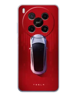 Чехол для Huawei Mate 80 Pro Max с картинкой «Tesla Top View»