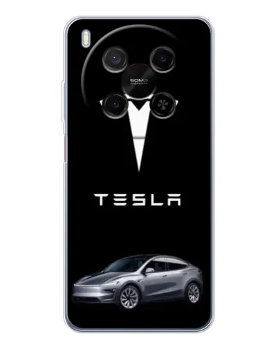 Чехол для Huawei Mate 80 Pro Max с картинкой «Tesla Model Y» Чехол для Huawei Mate 80 Pro Max с картинкой «Tesla Model Y»