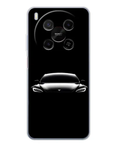 Чехол для Huawei Mate 80 Pro Max с картинкой «Фары Tesla Night» Чехол для Huawei Mate 80 Pro Max с картинкой «Фары Tesla Night»