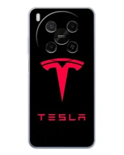 Чехол для Huawei Mate 80 Pro Max с картинкой «Tesla Red Logo»
