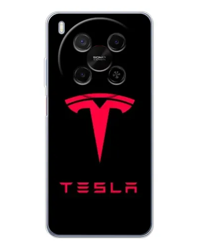 Чехол для Huawei Mate 80 Pro Max с картинкой «Tesla Red Logo» Чехол для Huawei Mate 80 Pro Max с картинкой «Tesla Red Logo»