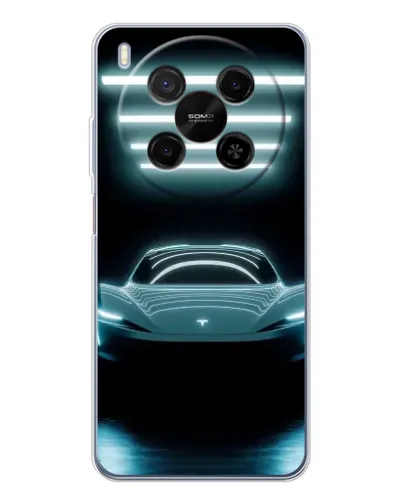 Чехол для Huawei Mate 80 Pro Max с картинкой «Tesla в неоне» Чехол для Huawei Mate 80 Pro Max с картинкой «Tesla в неоне»