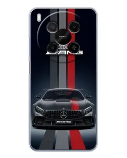 Чехол для Huawei Mate 80 Pro Max с картинкой «Mercedes — белый карбон» Чехол для Huawei Mate 80 Pro Max с картинкой «Mercedes — белый карбон»