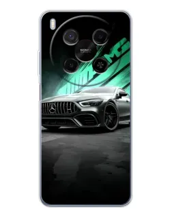 Чехол для Huawei Mate 80 Pro Max с картинкой «Темный Mercedes AMG»
