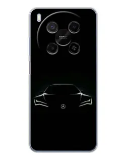 Чехол для Huawei Mate 80 Pro Max с картинкой «Mercedes — силуэт авто» Чехол для Huawei Mate 80 Pro Max с картинкой «Mercedes — силуэт авто»