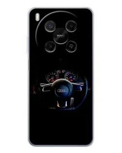 Чехол для Huawei Mate 80 Pro Max с картинкой «Салон Audi — руль» Чехол для Huawei Mate 80 Pro Max с картинкой «Салон Audi — руль»