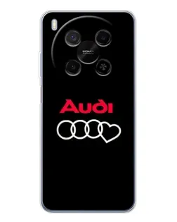 Чехол для Huawei Mate 80 Pro Max с картинкой «Логотип Audi Heart»