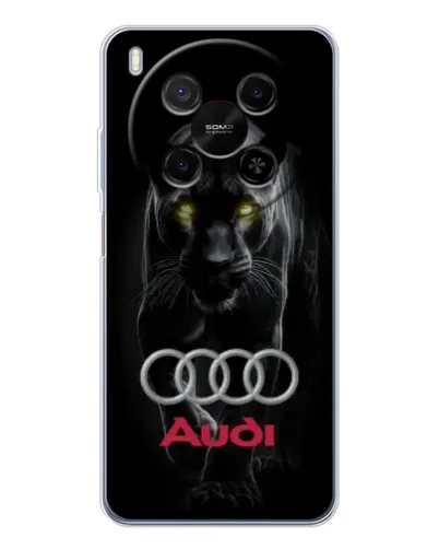 Чехол для Huawei Mate 80 Pro Max с картинкой «Пантера и Audi»