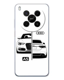 Чехол для Huawei Mate 80 Pro Max с картинкой «Audi — контрастный дизайн»