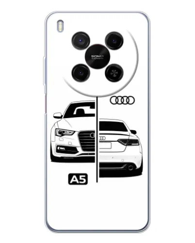Чехол для Huawei Mate 80 Pro Max с картинкой «Audi — контрастный дизайн»