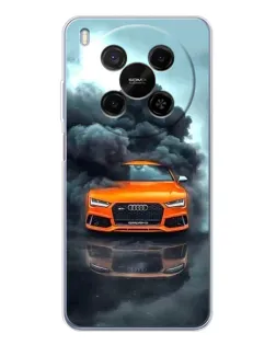 Чехол для Huawei Mate 80 Pro Max с картинкой «Audi в облаках дыма»