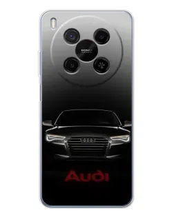 Чехол для Huawei Mate 80 Pro Max с картинкой «Audi — градиентный контур»