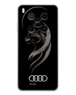 Чехол для Huawei Mate 80 Pro Max с картинкой «Графика — пантера и Audi»