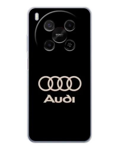 Чехол для Huawei Mate 80 Pro Max с картинкой «Audi — золотой логотип»