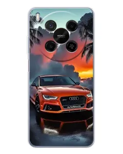 Чехол для Huawei Mate 80 Pro Max с картинкой «Audi — закат»