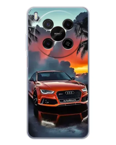 Чехол для Huawei Mate 80 Pro Max с картинкой «Audi — закат»