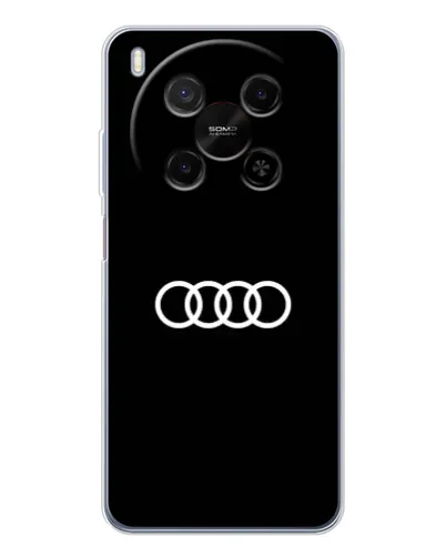 Чехол для Huawei Mate 80 Pro Max с картинкой «Audi White Logo»