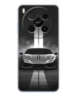 Чехол для Huawei Mate 80 Pro Max с картинкой «Lamborghini симметрия дорог»