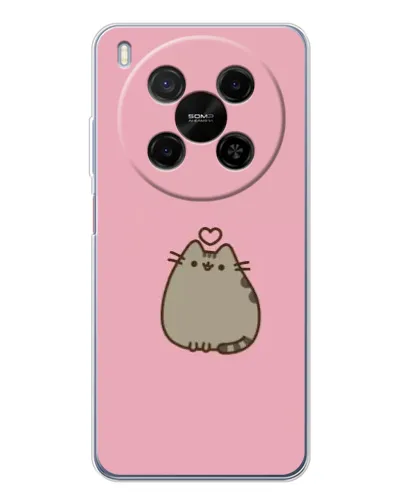 Чехол для Huawei Mate 80 Pro Max с картинкой «Pusheen сердце» Чехол для Huawei Mate 80 Pro Max с картинкой «Pusheen сердце»
