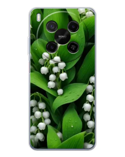 Чехол для Huawei Mate 80 Pro Max с картинкой «Ландыши в зелени»