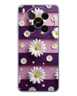 Чохол для Huawei Mate 80 Pro Max з картинкою «Ромашки на фіолетовому» Чохол для Huawei Mate 80 Pro Max з картинкою «Ромашки на фіолетовому»