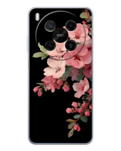 Чехол для Huawei Mate 80 Pro Max с картинкой «Розовая ветка сакуры»