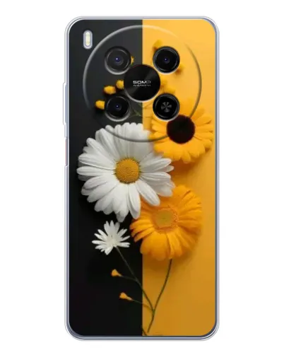 Чехол для Huawei Mate 80 Pro Max с картинкой «Подсолнух и ромашка»
