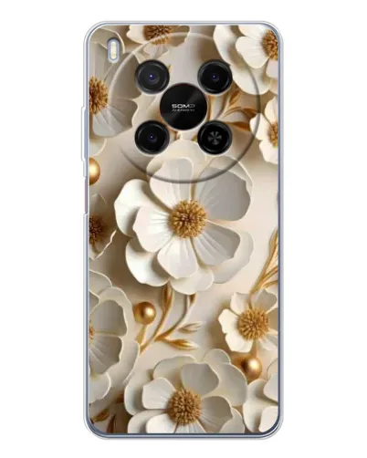 Чехол для Huawei Mate 80 Pro Max с картинкой «Белие бумажние  цвети»