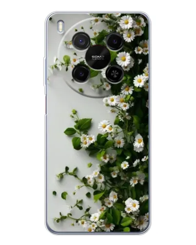 Чехол для Huawei Mate 80 Pro Max с картинкой «Ветка мелких белых цветов»