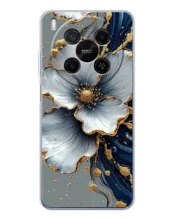 Чохол для Huawei Mate 80 Pro Max з картинкою «Біла квітка та золотий флюїд» Чохол для Huawei Mate 80 Pro Max з картинкою «Біла квітка та золотий флюїд»