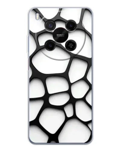 Чехол для Huawei Mate 80 Pro Max с картинкой «Белая объемная сетка» Чехол для Huawei Mate 80 Pro Max с картинкой «Белая объемная сетка»