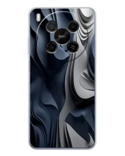 Чехол для Huawei Mate 80 Pro Max с картинкой «Объемные синие складки» Чехол для Huawei Mate 80 Pro Max с картинкой «Объемные синие складки»