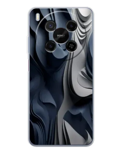 Чехол для Huawei Mate 80 Pro Max с картинкой «Объемные синие складки» Чехол для Huawei Mate 80 Pro Max с картинкой «Объемные синие складки»