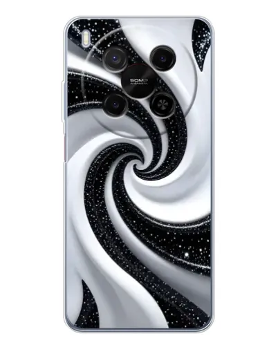 Чехол для Huawei Mate 80 Pro Max с картинкой «Черно-белая спираль» Чехол для Huawei Mate 80 Pro Max с картинкой «Черно-белая спираль»