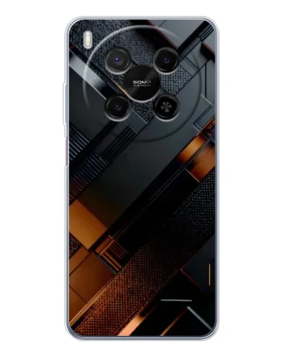 Чехол для Huawei Mate 80 Pro Max с картинкой «Черные геометрические блоки» Чехол для Huawei Mate 80 Pro Max с картинкой «Черные геометрические блоки»