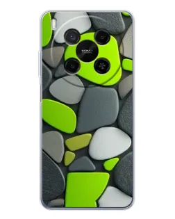 Чехол для Huawei Mate 80 Pro Max с картинкой «Яркая неоновая галька»