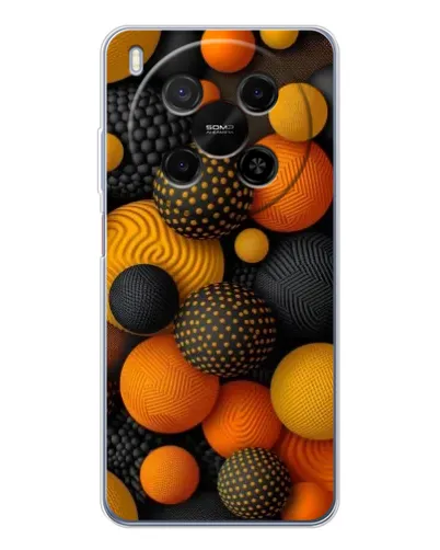 Чехол для Huawei Mate 80 Pro Max с картинкой «Объемные оранжевые сферы» Чехол для Huawei Mate 80 Pro Max с картинкой «Объемные оранжевые сферы»