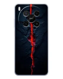 Чехол для Huawei Mate 80 Pro Max с картинкой «Kрасная лавовая трещина»