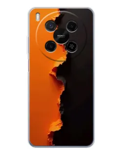 Чехол для Huawei Mate 80 Pro Max с картинкой «Оранжевый разлом»