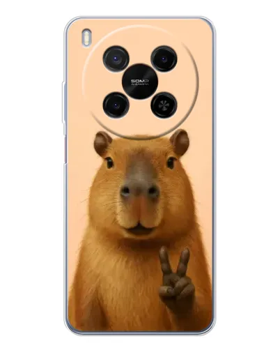 Чехол для Huawei Mate 80 Pro Max с картинкой «Капибара виктория» Чехол для Huawei Mate 80 Pro Max с картинкой «Капибара виктория»