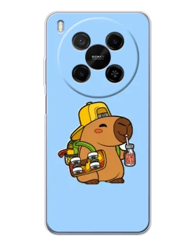 Чехол для Huawei Mate 80 Pro Max с картинкой «Капибара на скейте» Чехол для Huawei Mate 80 Pro Max с картинкой «Капибара на скейте»