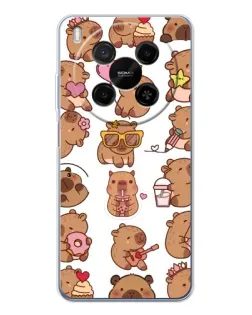 Чехол для Huawei Mate 80 Pro Max с картинкой «Стикерпак с капибарами»