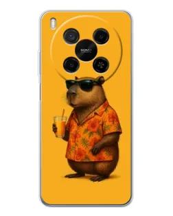 Чехол для Huawei Mate 80 Pro Max с картинкой «Капибара на отдыхе»