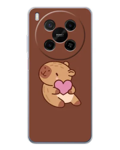 Чехол для Huawei Mate 80 Pro Max с картинкой «Капибара с сердцем» Чехол для Huawei Mate 80 Pro Max с картинкой «Капибара с сердцем»
