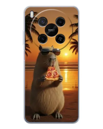 Чехол для Huawei Mate 80 Pro Max с картинкой «Капибара с пиццей» Чехол для Huawei Mate 80 Pro Max с картинкой «Капибара с пиццей»